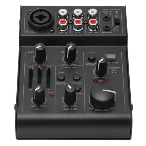 Zerone Table De Mixage Usb Avec Effets Contr Leur De Mixage Audio D