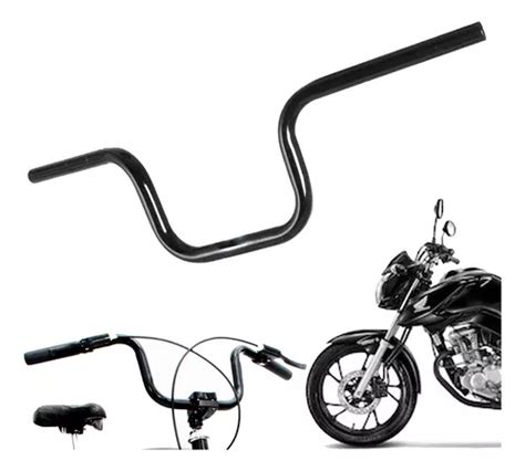 Guid O Para Bicicleta Tipo Motoboy Cg Titan Alto Retr Preto Mercadolivre