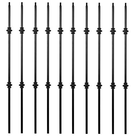 S Wrought Iron Balusters Set Of Hollow Double Knuckle Balusters