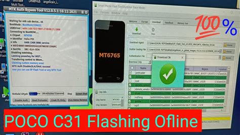 Poco C31 Flashing SP Flash Tool Poco C31 Hang On Logo Solution Poco