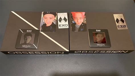 EXO V S X EXO 究竟誰會勝出呢 EXO 第六張正規專輯OBSESSION開箱 unboxing EXO 6th album