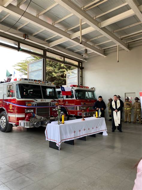 Bendición De Carro Bombas Donados Por Familia Ariztía Iglesia De