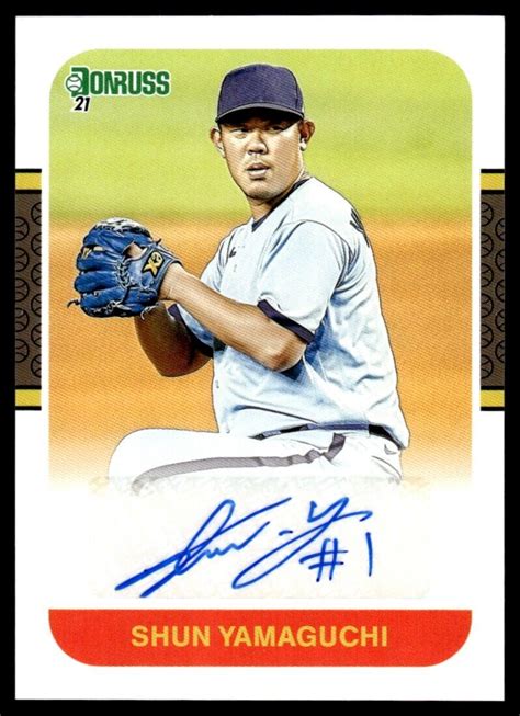 Donruss Retro Signatures Shun Yamaguchi Auto Toronto Blue