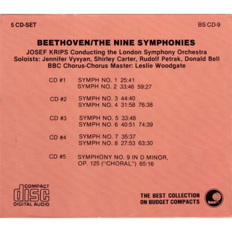 Beethoven Die 9 Symphonien The Nine Symphonies The London