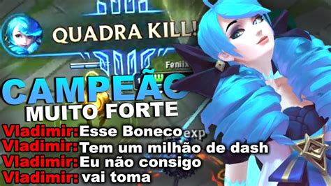 GWEN QUADRA KILL CAMPEÃ ESTÁ MUITO FORTE TILTEI O TIME INIMIGO GWEN