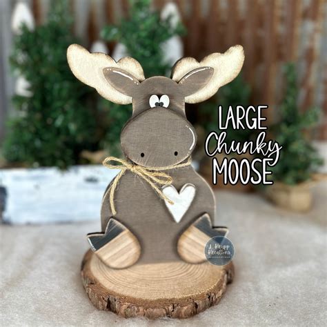 Cabin Decor Moose Decor Wood Moose Rustic Woodland Animals - Etsy