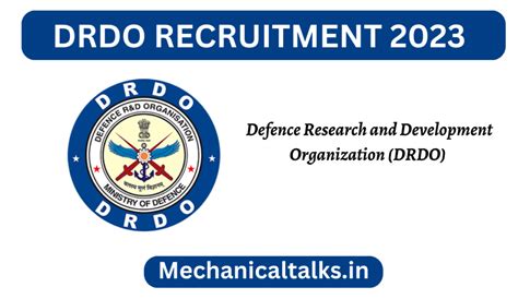 DRDO RECRUITMENT 2023: NOTIFICATION OUT FOR SCIENTIST, CHECK ...