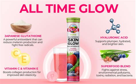 Plix Olena Glutathione Skin Glow Effervescent Tablets For Collagen