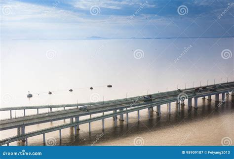 China `s Hangzhou Bay Bridge Editorial Photography - Image of china ...