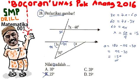 Garis Dan Sudut Bocoran Un Matematika Smp 2016 Pak Anang T1 Drill 001