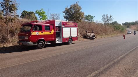 Homem Sinais De Embriaguez Fica Ferido Ao Capotar Carro Na To