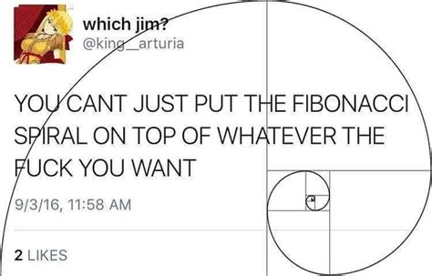 The Fibonacci Spiral Meme Guy