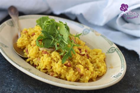 Risotto Allo Zafferano Con Speck E Rucola Cibo Che Passione