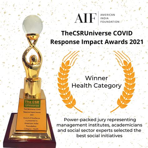 Aif Awarded The Csruniverse Covid Response Impact Award Aif