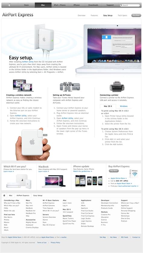 Apple - AirPort Express - Easy Setup (07.06.2008) | Airport express ...