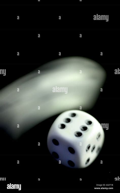 Two Dice Being Thrown Stock Photo Alamy