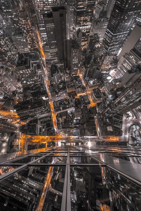 Top Shot Of City Building During Night Time Free Image Peakpx