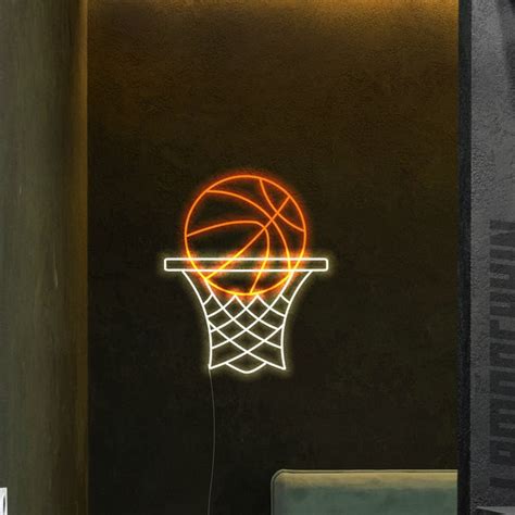 Basketball Ball Neon Sign Etsy