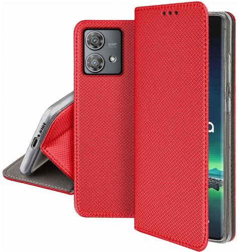 Etui Do Motorola Moto Edge 40 Neo Czerwone Zamykane