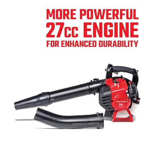 Craftsman B250 27 Cc 2 Cycle 450 Cfm 205 Mph Gas Handheld Leaf Blower In The Leaf Blowers