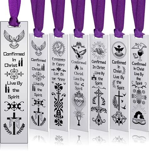 Amazon 6 Pieces Confirmation Live By The Spirit Metal Bookmarks