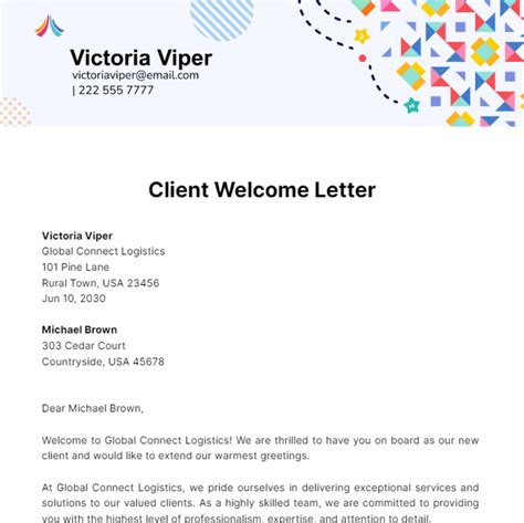 Free Welcome Letter Templates And Examples Edit Online And Download