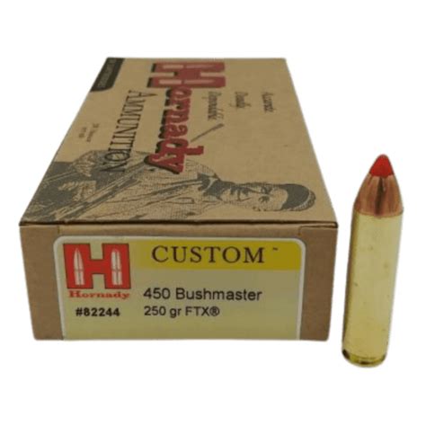 Hornady 450 Bushmaster 250 Gr Qty 20 Top Shelf Ammo