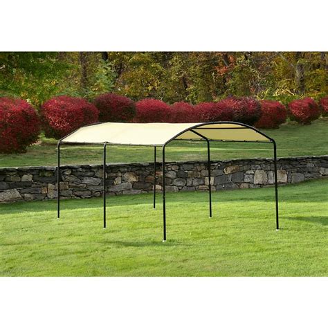 Shelterlogic 10 Ft W X 18 Ft D Monarc Canopy With 2 In Black Steel