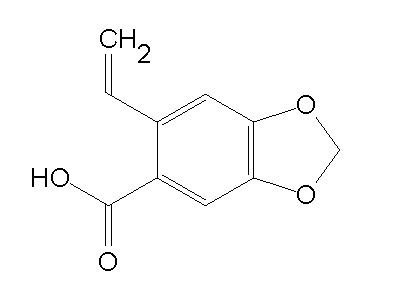 6 Vinyl 1 3 Benzodioxole 5 Carboxylic Acid C10H8O4 Density Melting