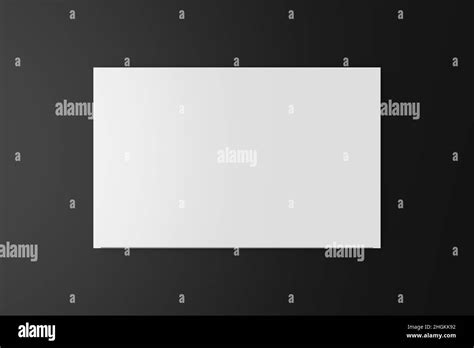 Flat Box Mock Up White T Box On Black Background View Above Stock
