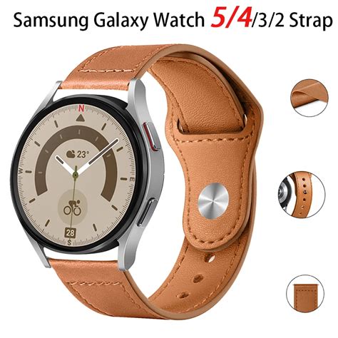 Correia de Couro para Relógio Samsung Band for Galaxy Watch 4 5 Pro