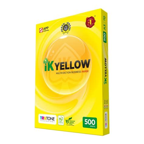 A4 Paper IK Yellow Indah Kiat A4 Kertas Copier Paper Weight 70gsm