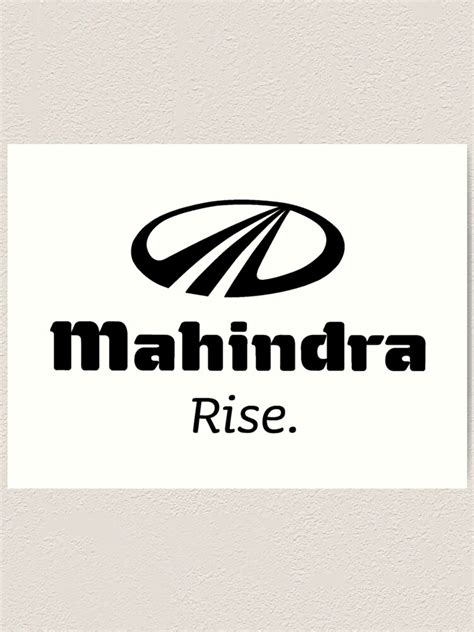 "car-MAHINDRA RISE POTRAIT logo" Art Print for Sale by AlanaIWood ...