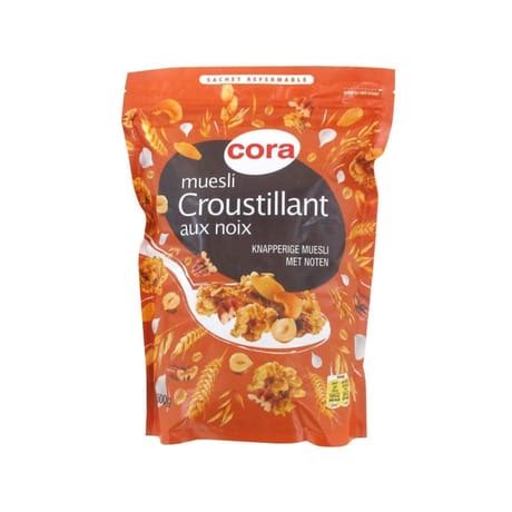 Cora Muesli Croustillant Aux Noix 500g