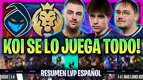 MAD KOI SE LO JUEGA TODO CONTRA ROGUE BRUTAL RGE Vs MDK RESUMEN