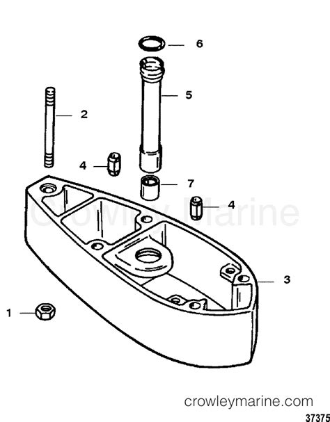 X LONG COMPONENTS 1994 Outboard 30 ELO 7031312CD Crowley Marine