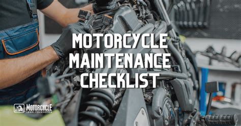 Motorcycle Maintenance Checklist Your Complete Guide In