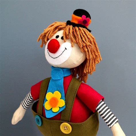 Clown Soft Toy Soft Dolls Soft Toy Fabric Dolls