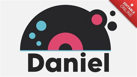 daniel logo  dj text effect generator