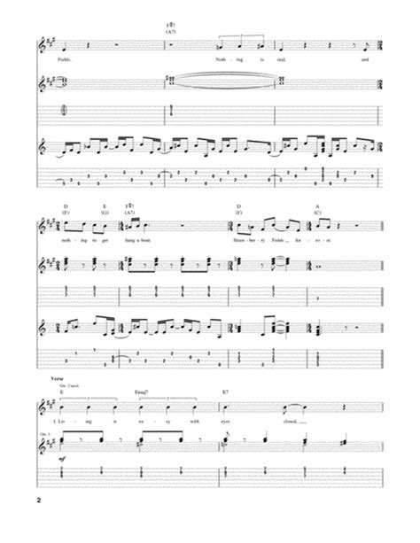 Strawberry Fields Forever By The Beatles Electric Guitar Digital Sheet Music Sheet Music Plus