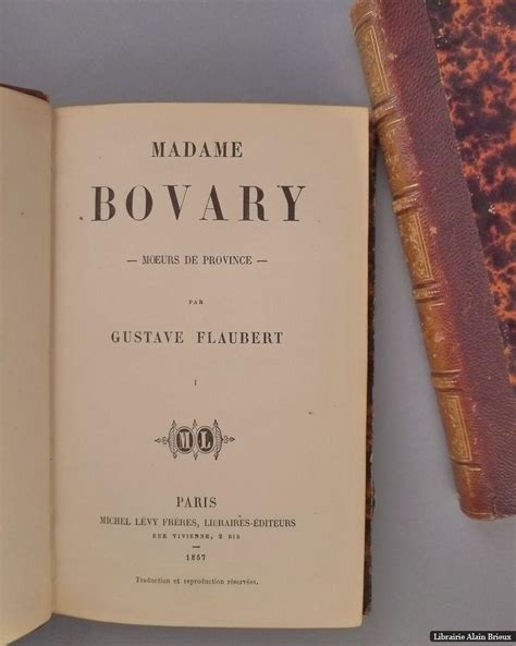 Madame Bovary Moeurs De Province Von Flaubert Gustave Bon Couverture