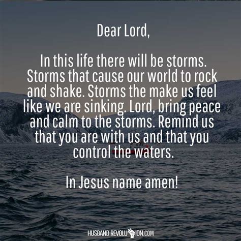 Prayer: Calm The Storm - MARRIAGE AFTER GOD