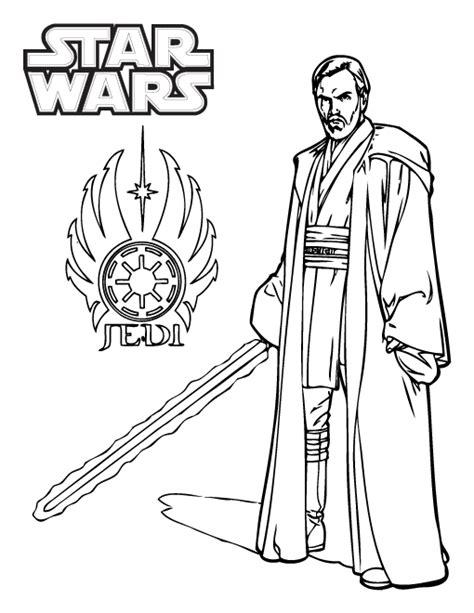 Dibujos De Obi Wan Kenobi Incre Ble Para Colorear Para Colorear Pintar