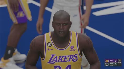 Nba 2k23 Shaq And Kobe Dominate 04 Lakers Vs Nets Gameplay Nba2k23 Lakers Youtube