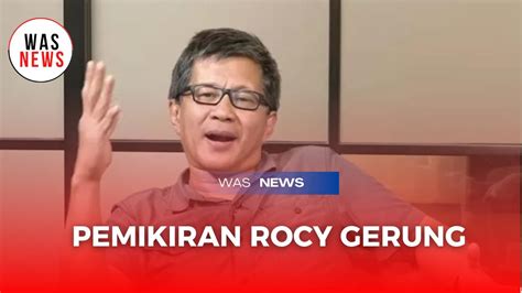 Pemikiran Rocky Gerung Youtube