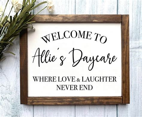 Welcome To Daycare Sign Daycare Sign Daycare Provider T Daycare