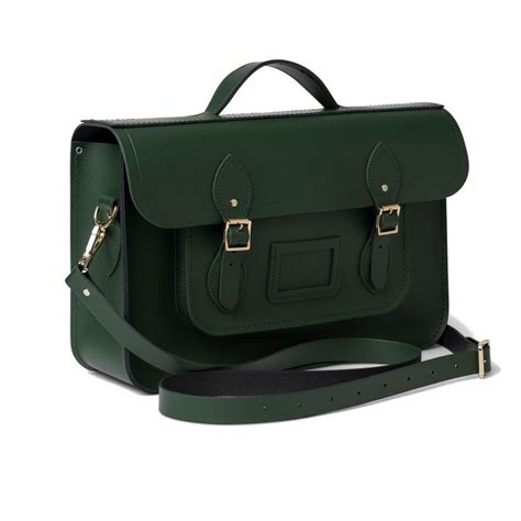 The Inch Batchel Racing Green Satchel Bags Satchel Leather