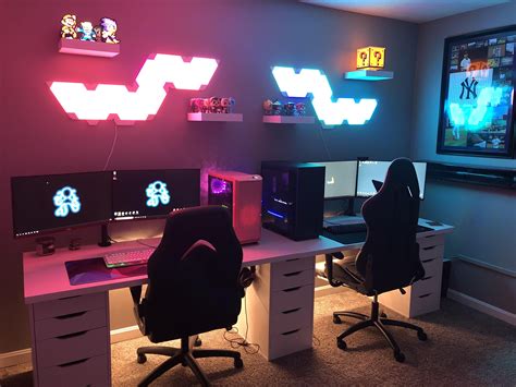 His And Hers Battlestations Did We Do This Right Video Game Room