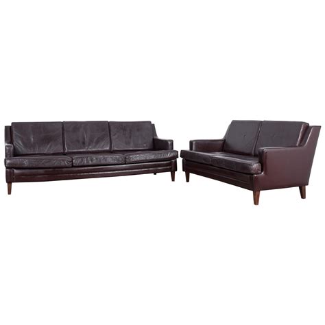 Walter Knoll Half Round Sofa In Original Leather For Sale At 1stDibs