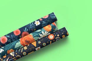 Set Of 3 Paper Roll Showcase Mockup Graphic By Rami S Design Creative